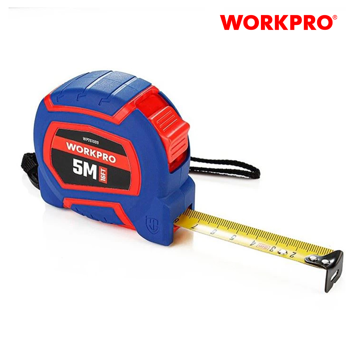 5m x 19mm workpro-wp261009 nylon coated roll ruler