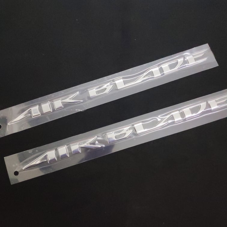 [HÀNG ZIN AB] TEM CHỮ NỔI AIRBLADE SIÊU BÓNG NHƯ ZIN (MÀU BẠC)