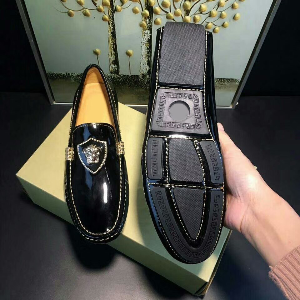 Giày lười da bóng