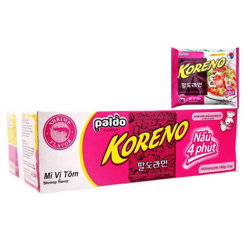 [Siêu thị WinMart] -Mì vị tôm Koreno gói 100g