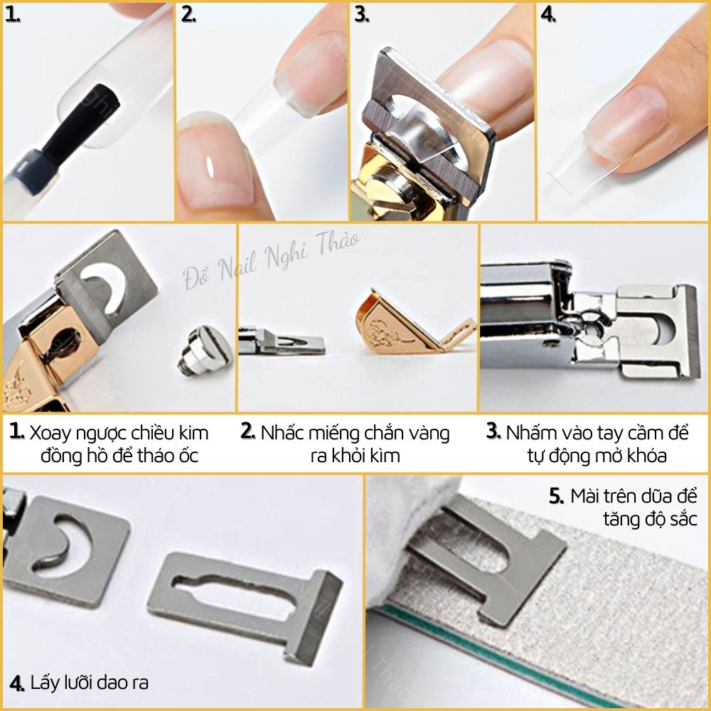 Kìm cắt móng giả inox