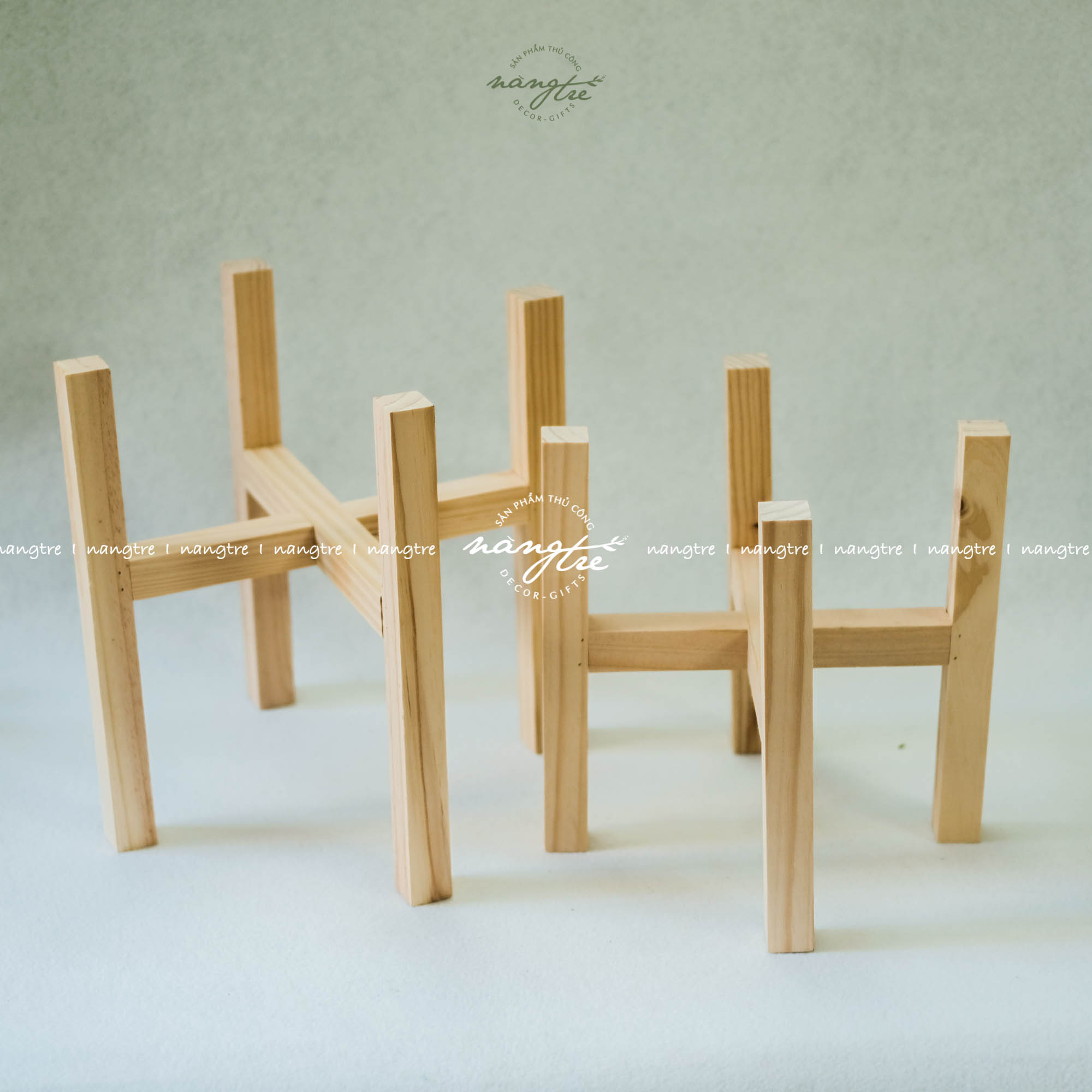 [HCM]Đôn gỗ Kệ gỗ để chậu cây giá gỗ