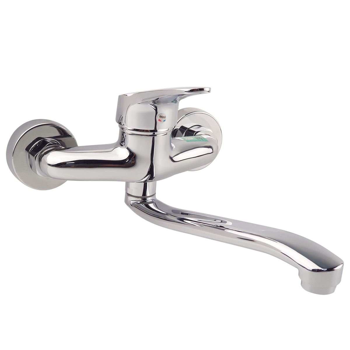 Vòi rửa chén nóng lạnh âm tường Eurolife EL-6004 (Trắng bạc)