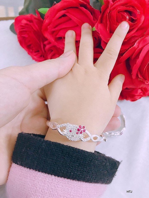 💥💥VÒNG MÈO KITTY THJ BẠC TA CHO BÉ-THJ