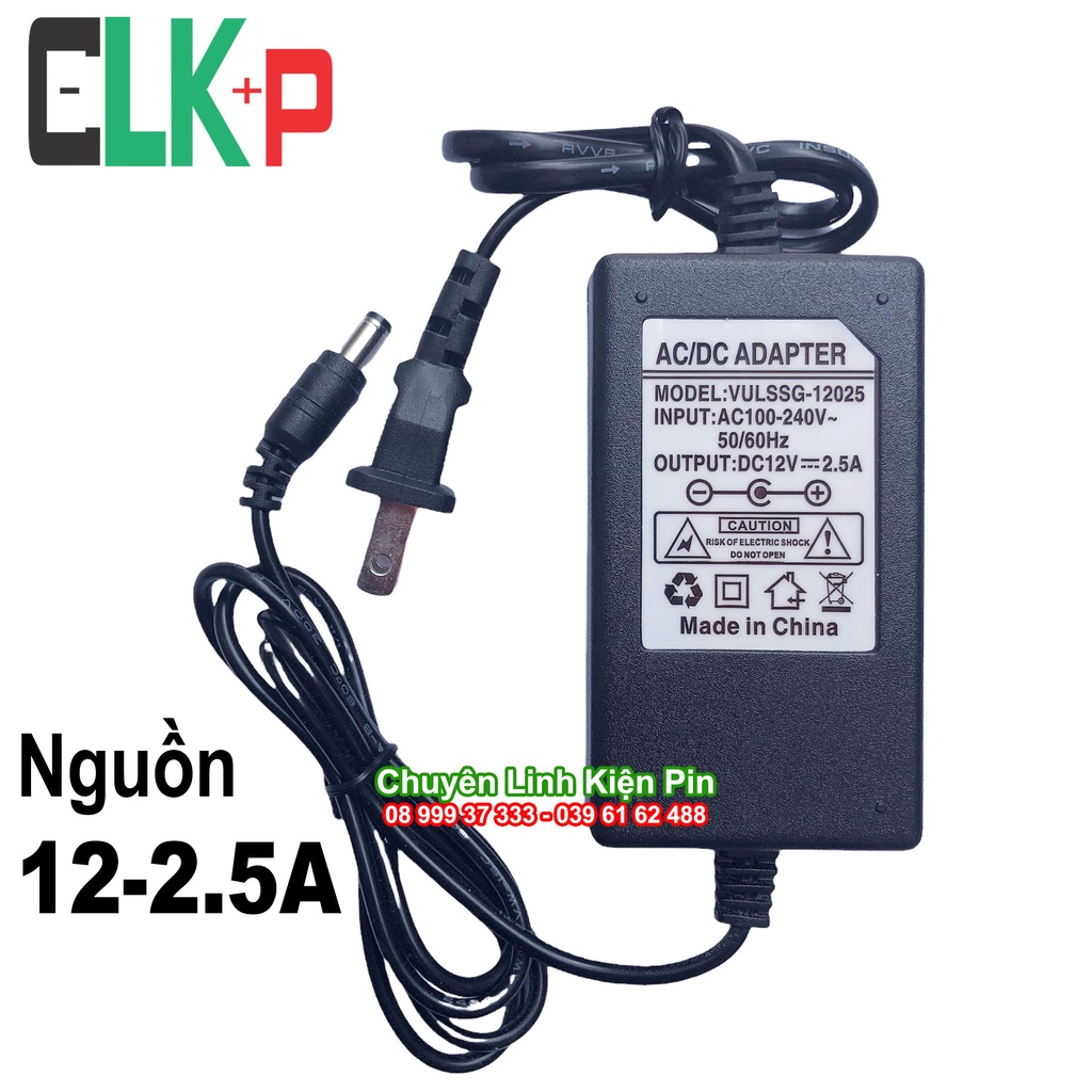 Nguồn Adapter 12V 2.5A DC Jack 5.5x2.1mm dùng cho wifi camera module ( CLKP_309 )