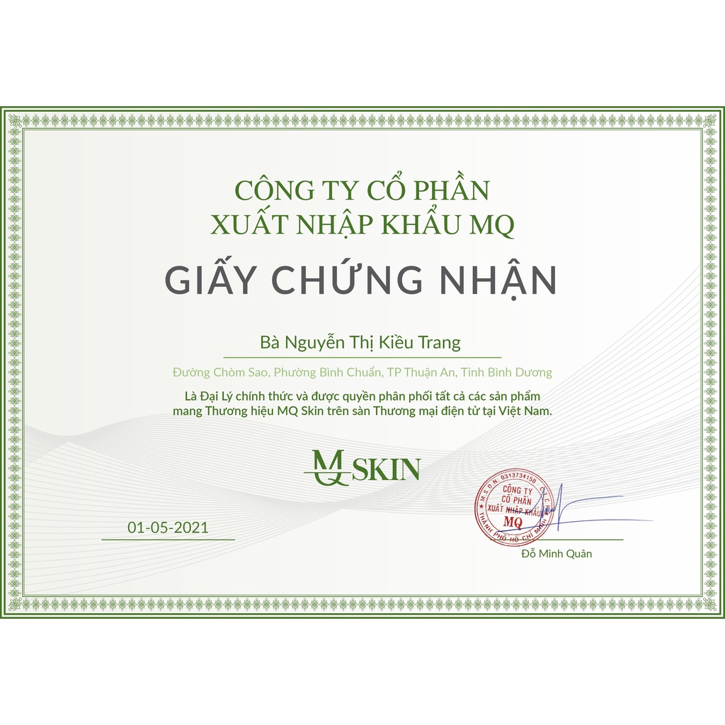 Kem Dưỡng Phục Hồi Da B5 MQ SKN