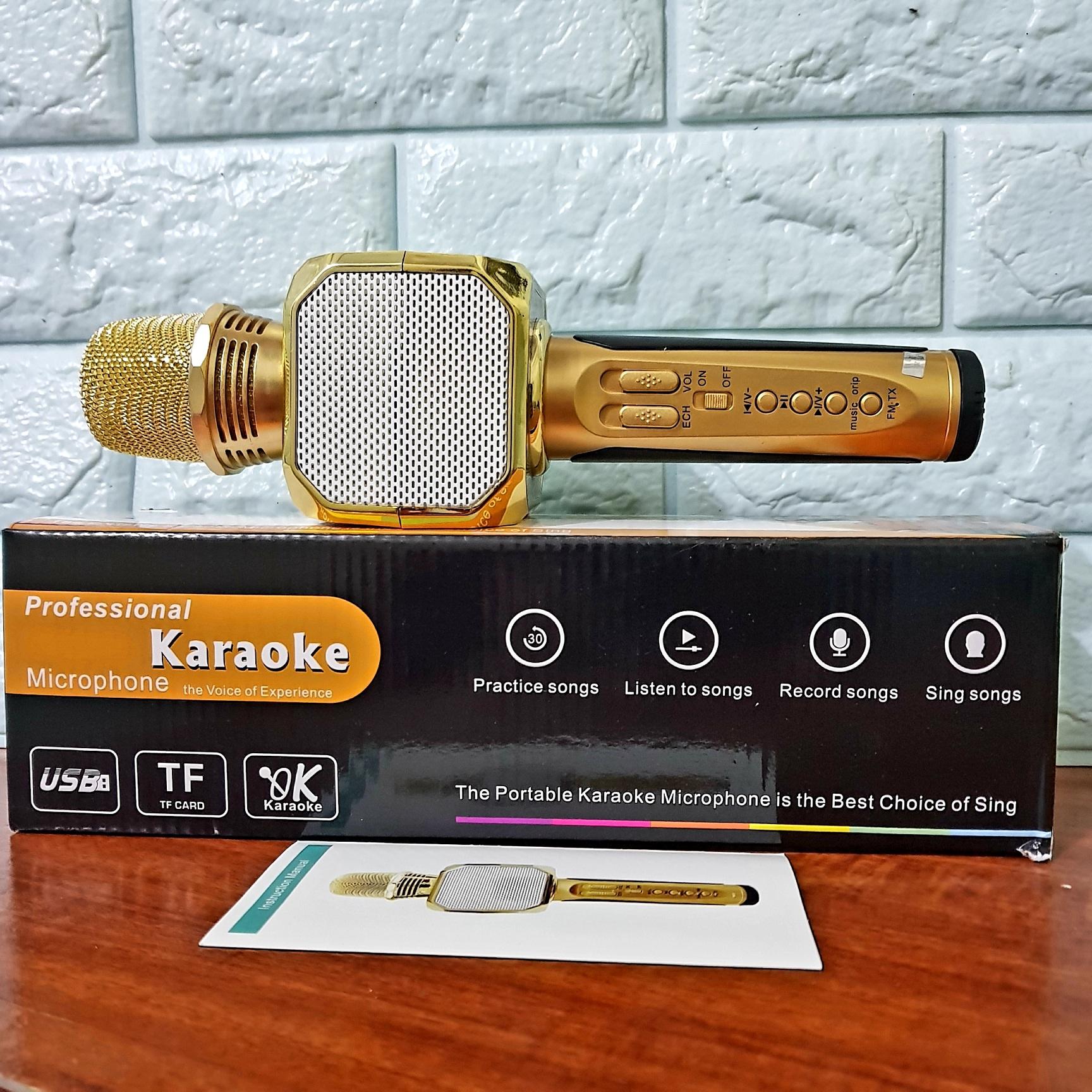 Micro Hát Karaoke Kèm Loa Bluetooth SD-10 Chính Hãng SDRD