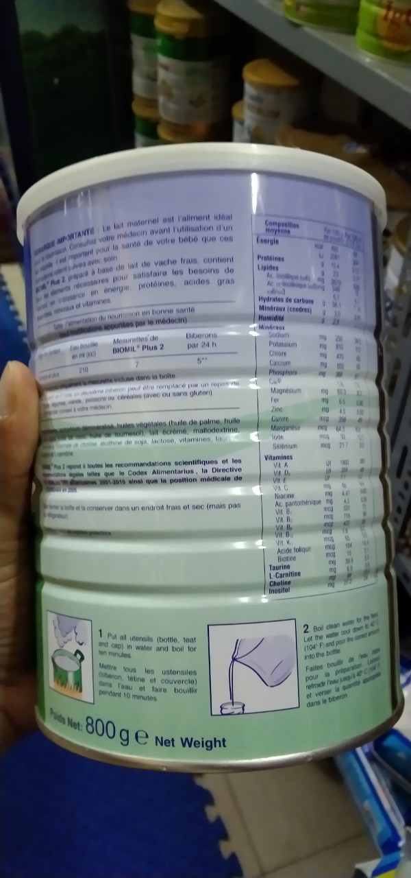 Sữa Biomil Plus số 2 công thức sinh học cao cấp  6-12 tháng.