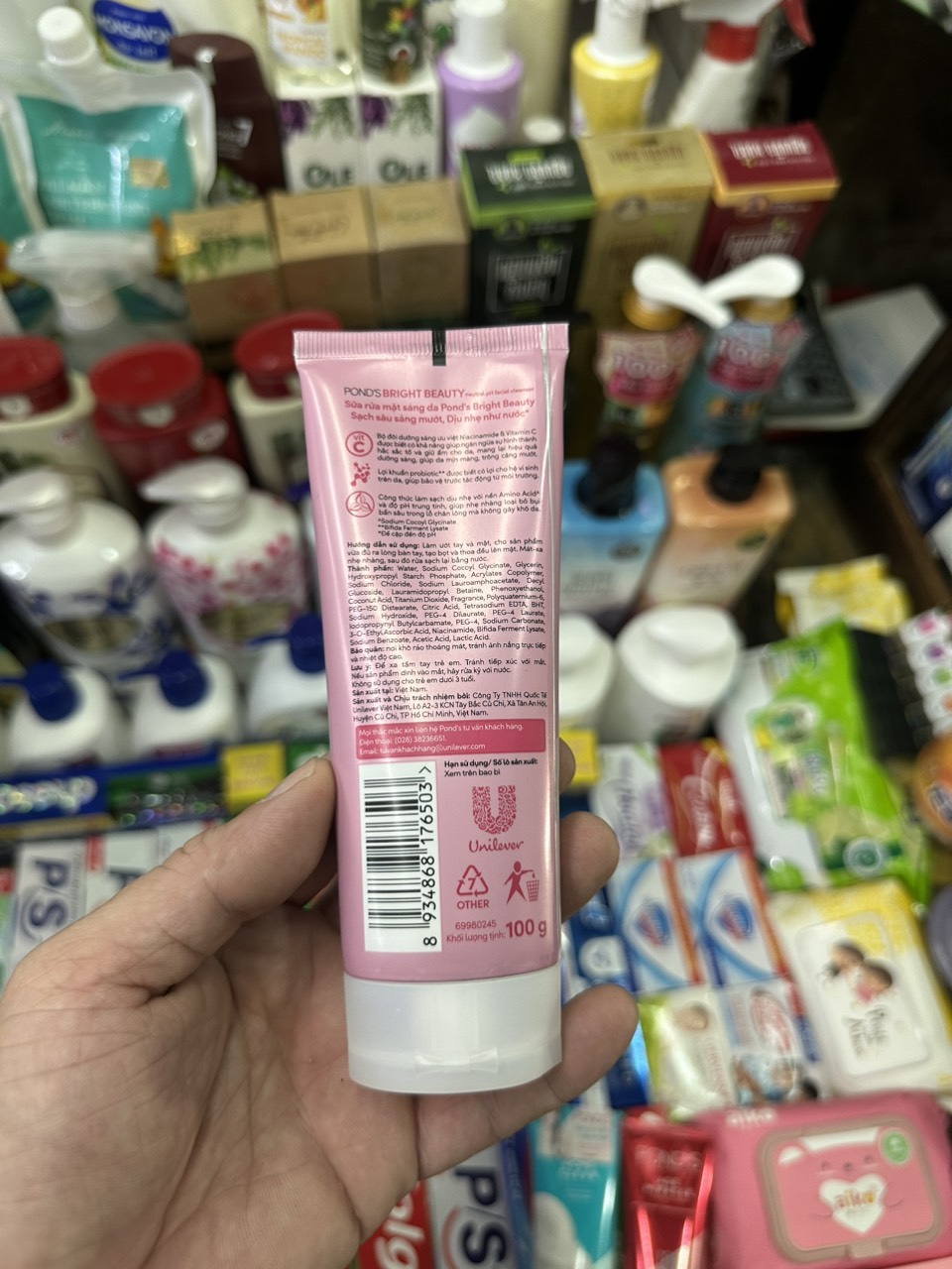 SỮA RỬA MẶT POND TRẮNG HỒNG 50G