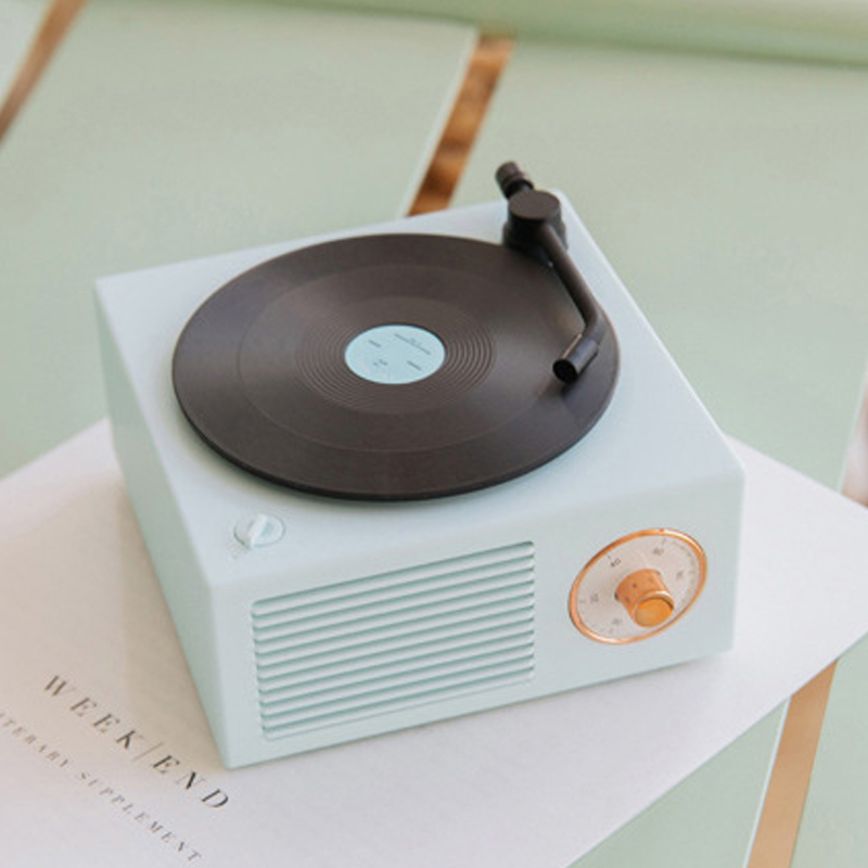 Loa bluetooth mini mô phỏng đĩa than Bltech phong cách vintage độc đáo dễ thương