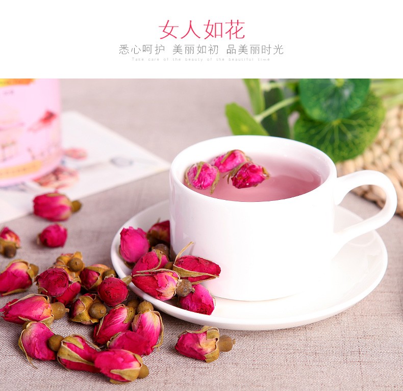 French Rose Tea Zip Bag 100g
