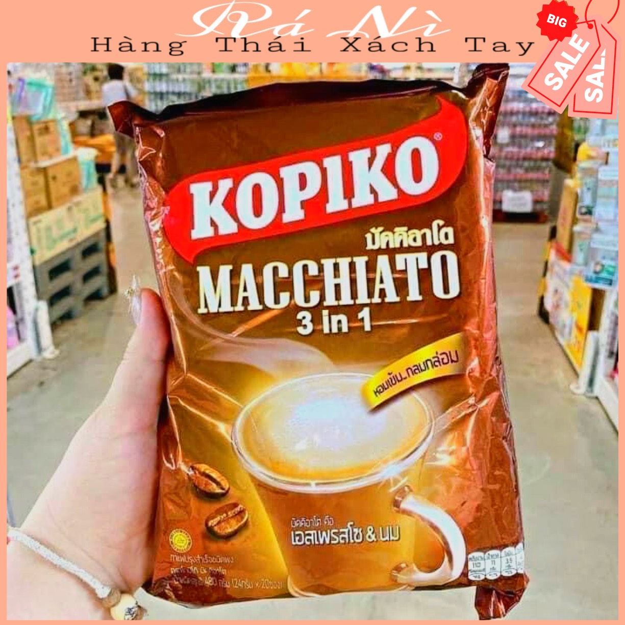 [SẴN SHOP] Cà Phê Sữa Kopiko Thái Lan Túi Lớn 480g (20 gói)