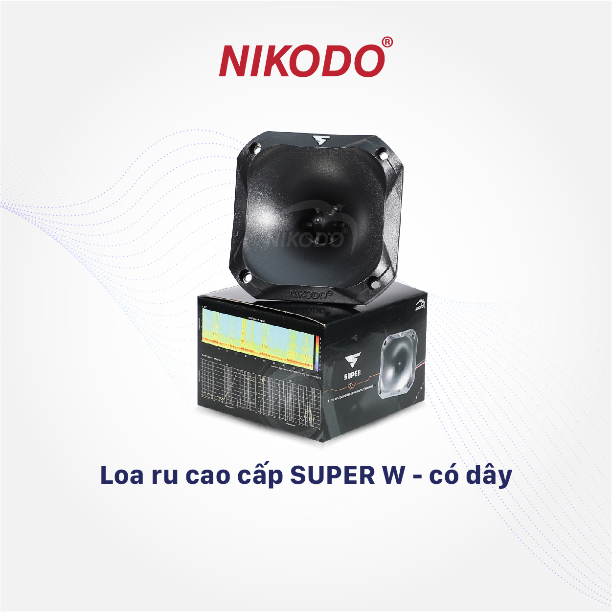 Loa ru cao cấp Super W có dây Nikodo chuyên dụng cho nhà nuôi yến, âm thanh trong, trung thực, chim yến đá loa, tạo tổ