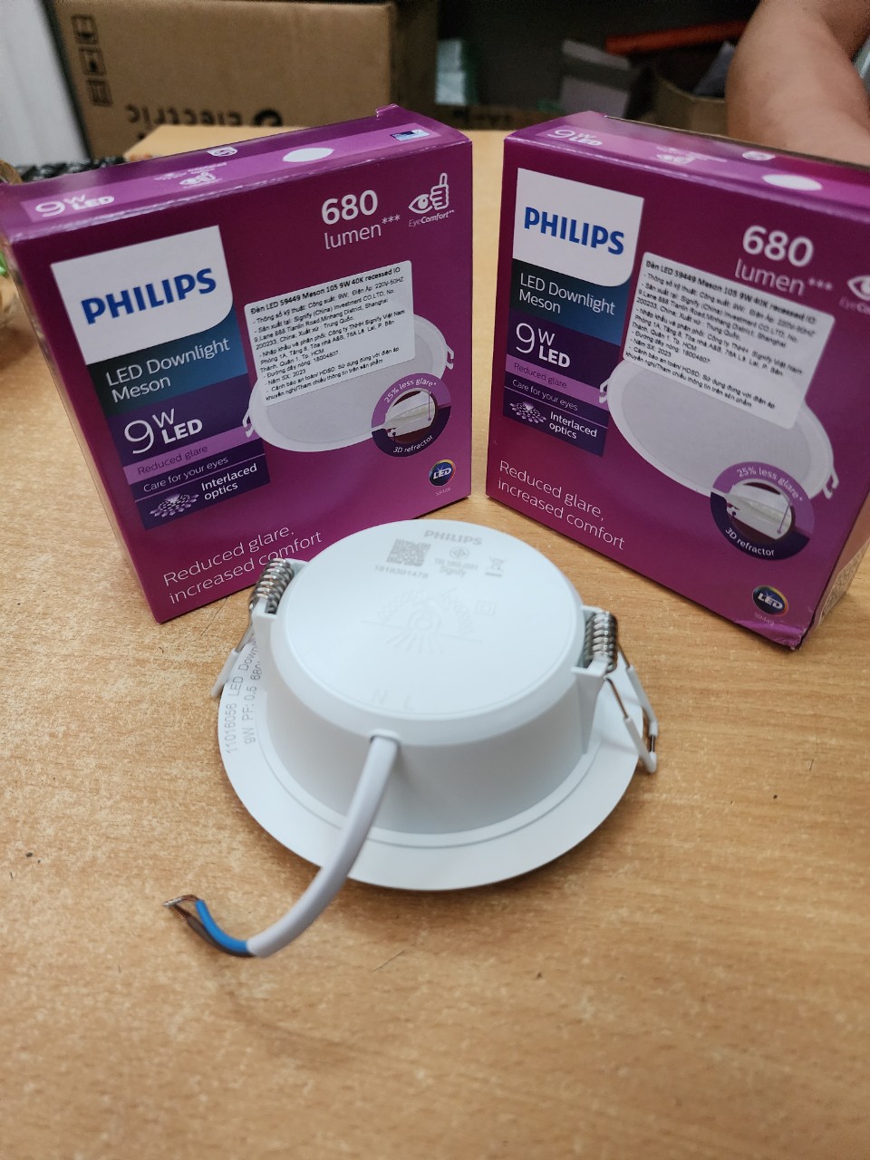 Đèn led âm trần 9w philips