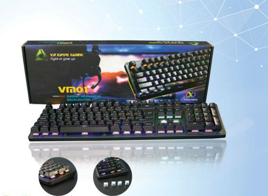 Bàn Phím Cơ VSP VM01 Led - BH 12 tháng (mất hộp)