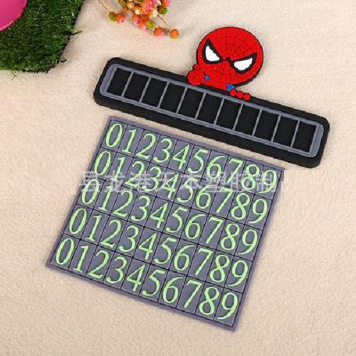 Bảng ghi số điện thoại xe hơi ô tô siêu nhân và hoạt hình LINES bản to siêu dễ thương