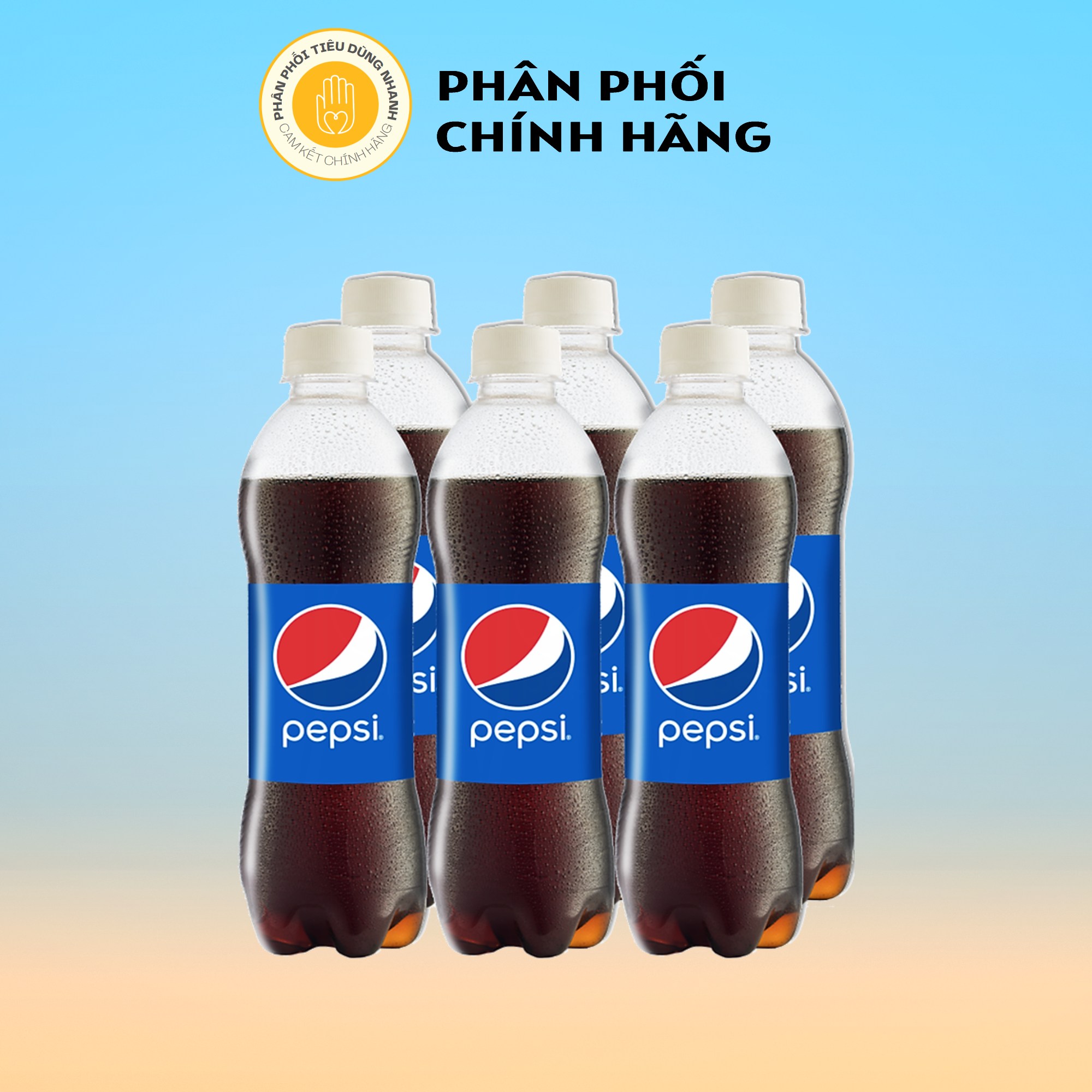 Thùng 24 Chai Nước Ngọt Giải Khát Pepsi Có Gas 390ml/Chai