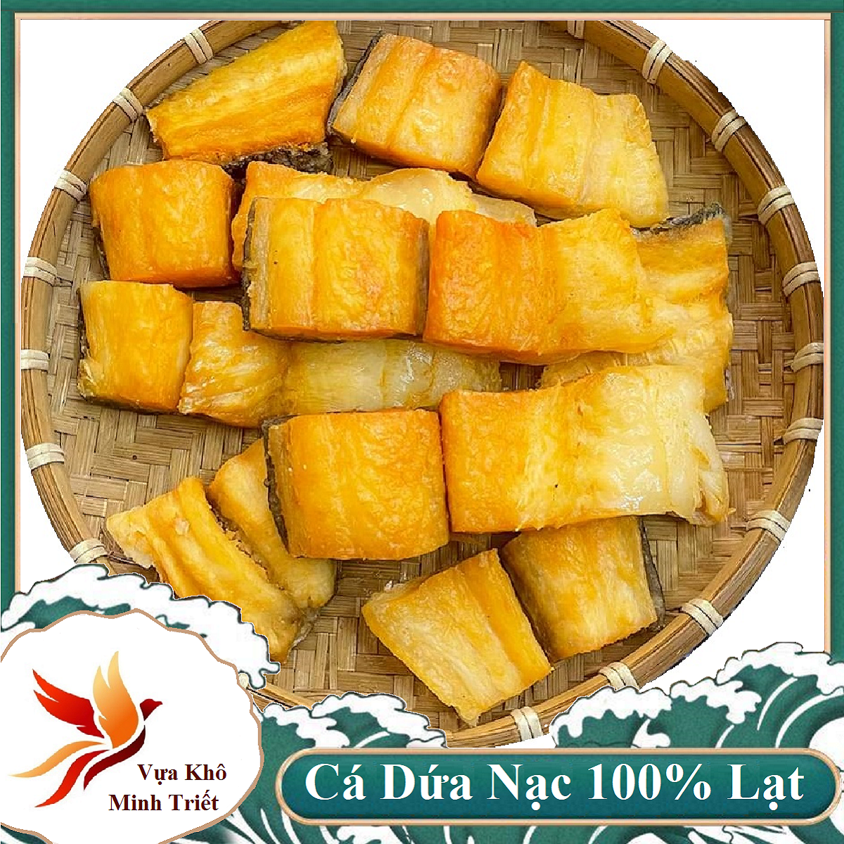 Khô cá dứa cắt khúc- phần nạc siêu thịt-vựa khô minh triết