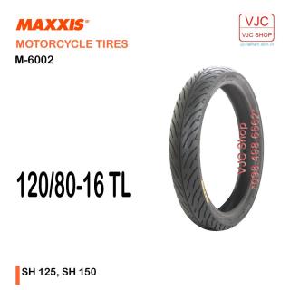 Vỏ sau xe máy SH 125 Maxxis 120 80-16 M6002 loại không dùng ruột thumbnail