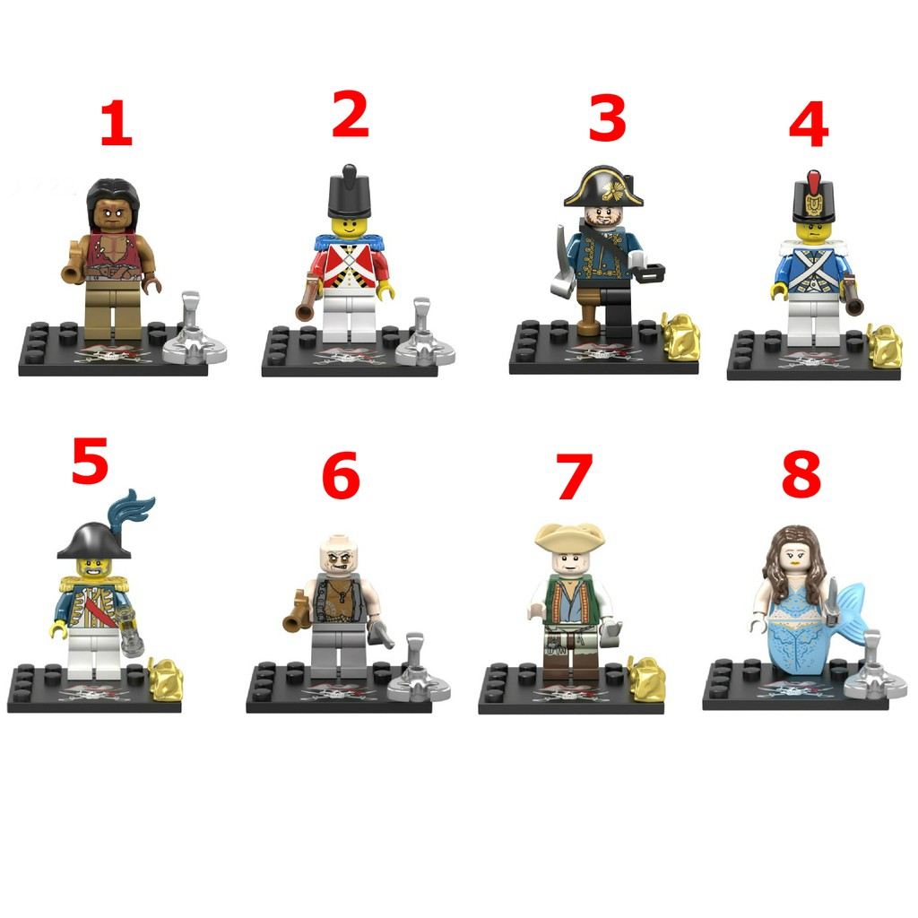 Lego Minifigures Các Mẫu Nhân Vật Trong Seri Phim Cướp Biển Vùng CARIBBE Mẫu Siêu Đẹp