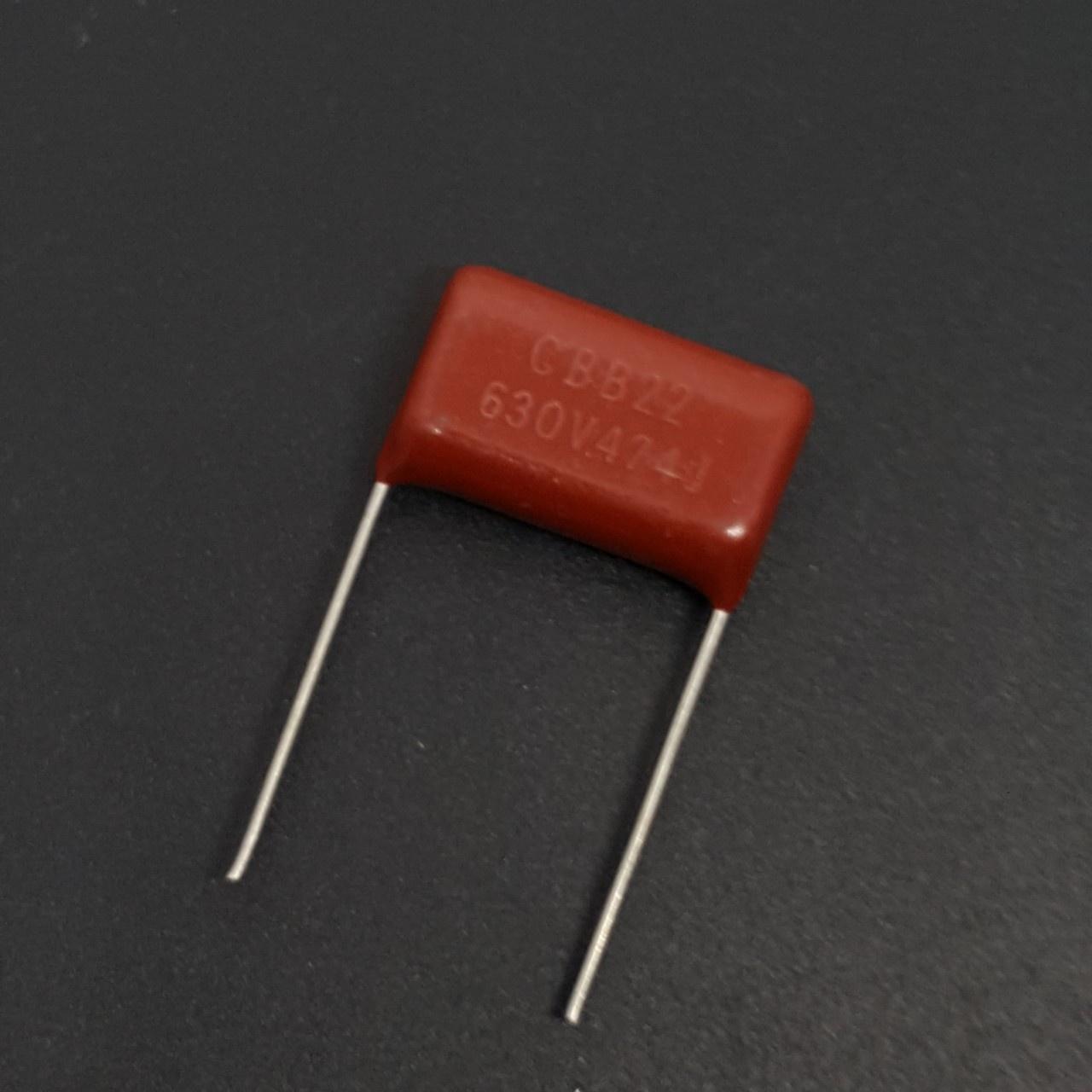 10 con tụ 0.47uf 474j 630v cbb màu nâu