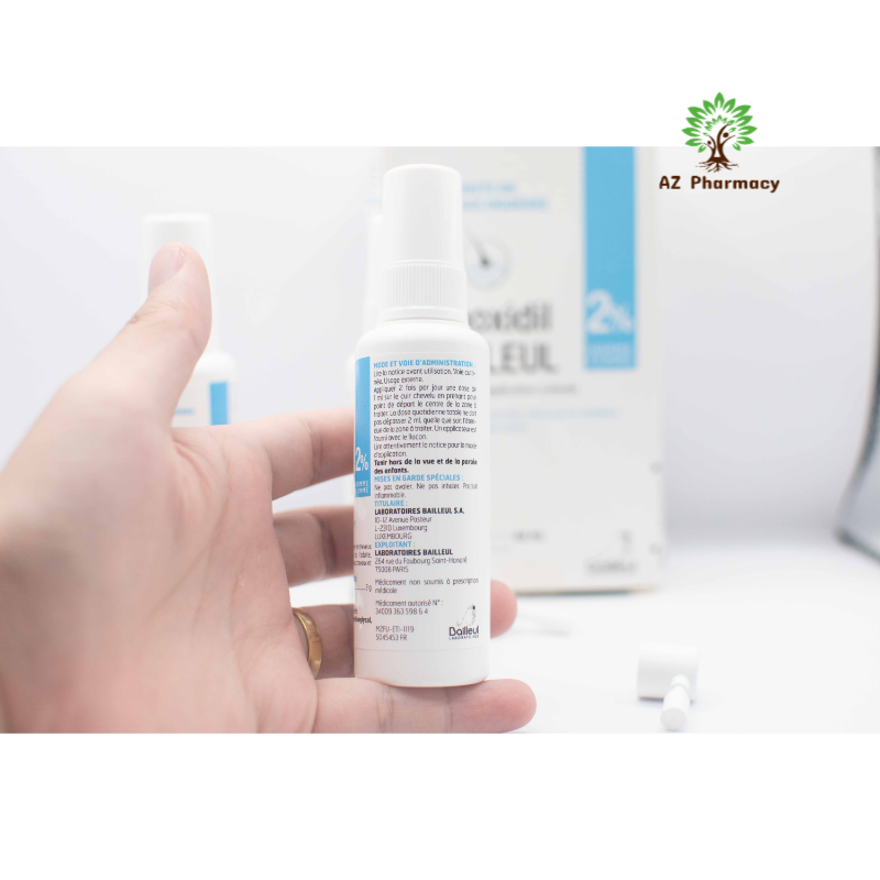 Xịt mọc tóc Minoxidil 2% và 5% Bailleu