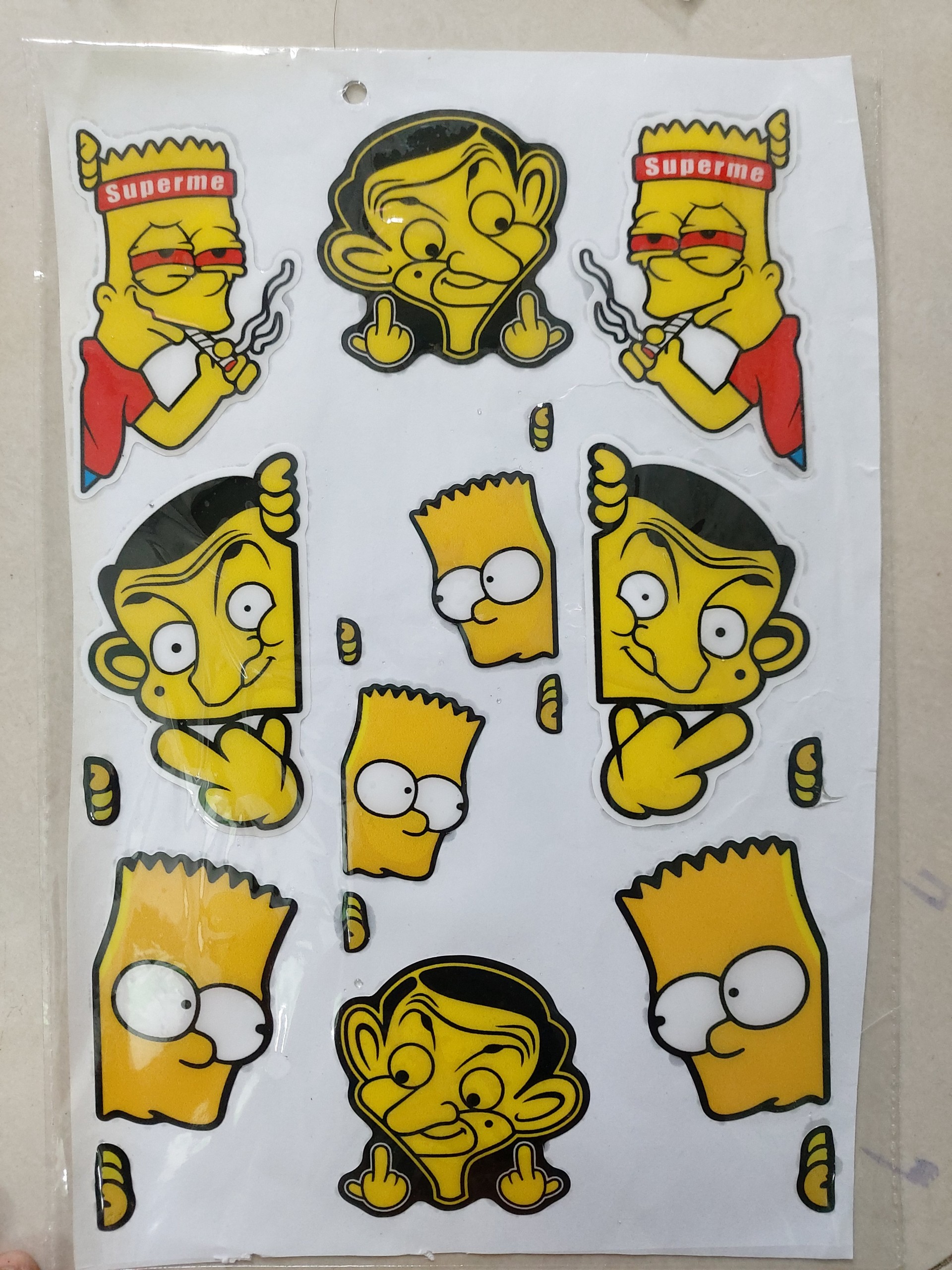 Tem sticker hoạt hình logo nổi vui nhộn