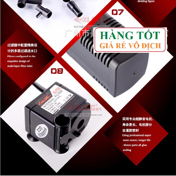 [HCM]Bơm chìm hồ cá 5w hoặc 8w + Dàn tưới mưa