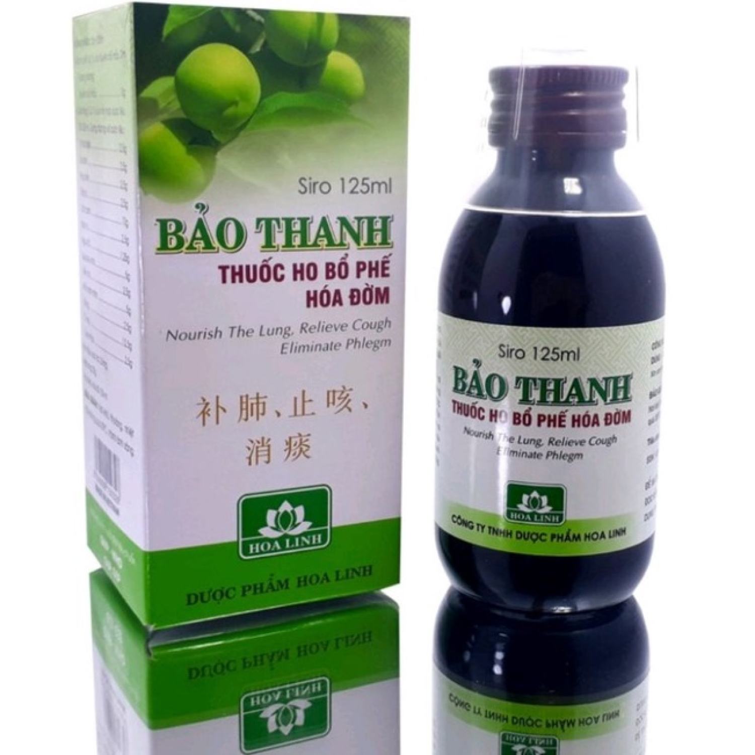 SIRO HO BẢO THANH BỔ PHẾ HÓA ĐỜM ( Trẻ em 100ml - Người lớn 125ml)