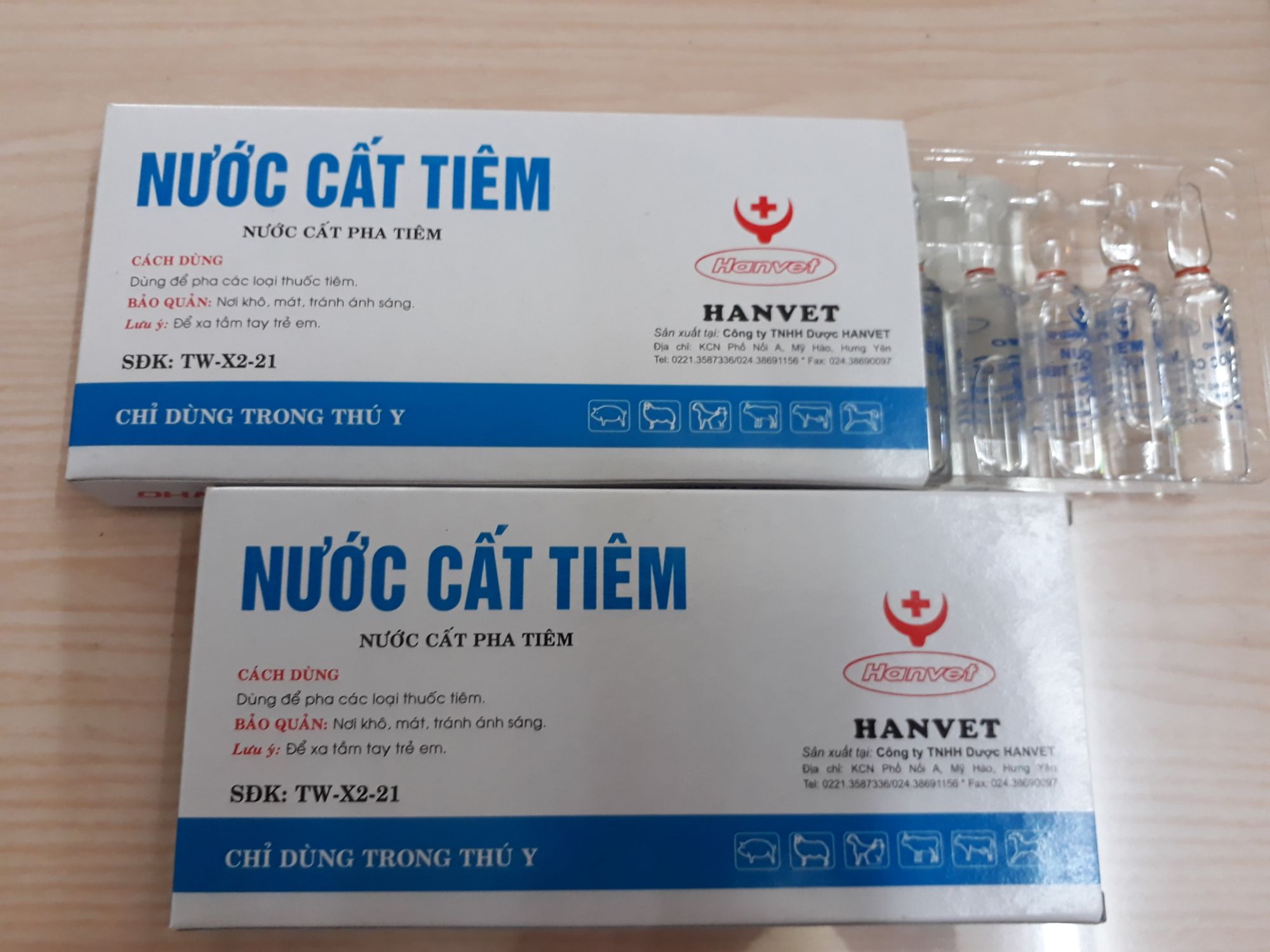 20 ống nước cất pha tiêm thú cưng 5ml