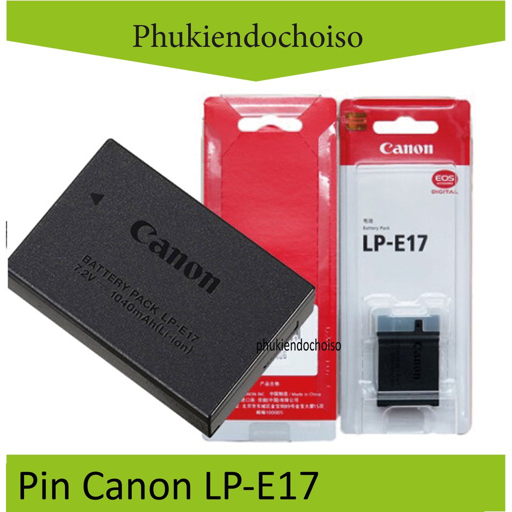 Pin thay thế pin máy ảnh canon lp-e17