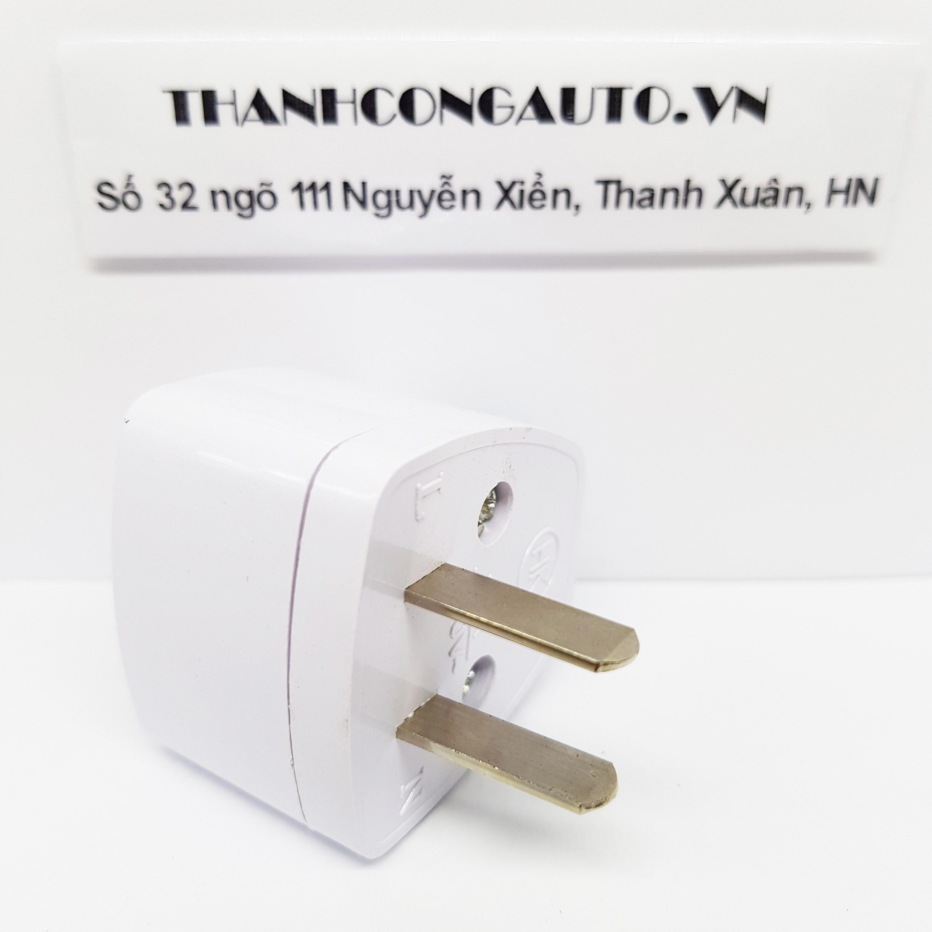 Phích cắm chuyển đổi ổ 3 chấu sang 2 chấu
