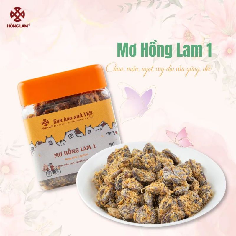 Mơ hồng lam 1 ô mai hồng lam /hôp 200g
