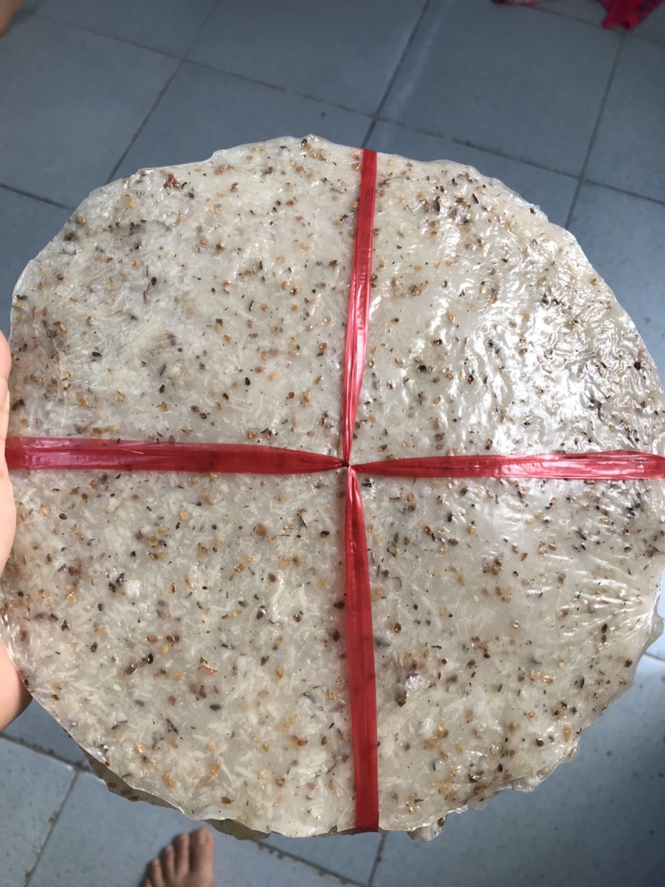 [HCM]BÁNH TRÁNG NƯỚNG NƯỚC CỐT DỪA MÈ VÀNG