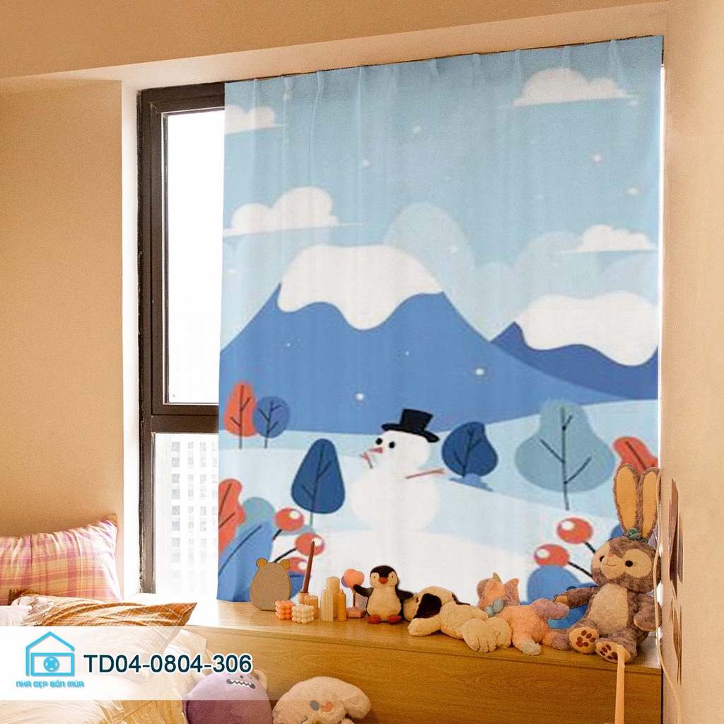 Màn cửa sổ dán tường Tín Phát Decor, rèm cửa sổ dán tường khổ lớn, nhỏ