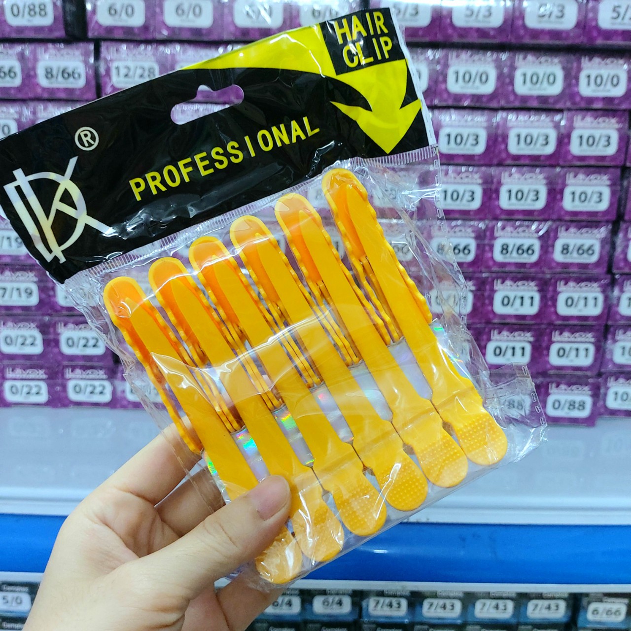 Sét 6 cây kẹp cá sấu loại 1- Dụng Cụ Hỗ Trợ Làm Tóc (Bán Bịch)