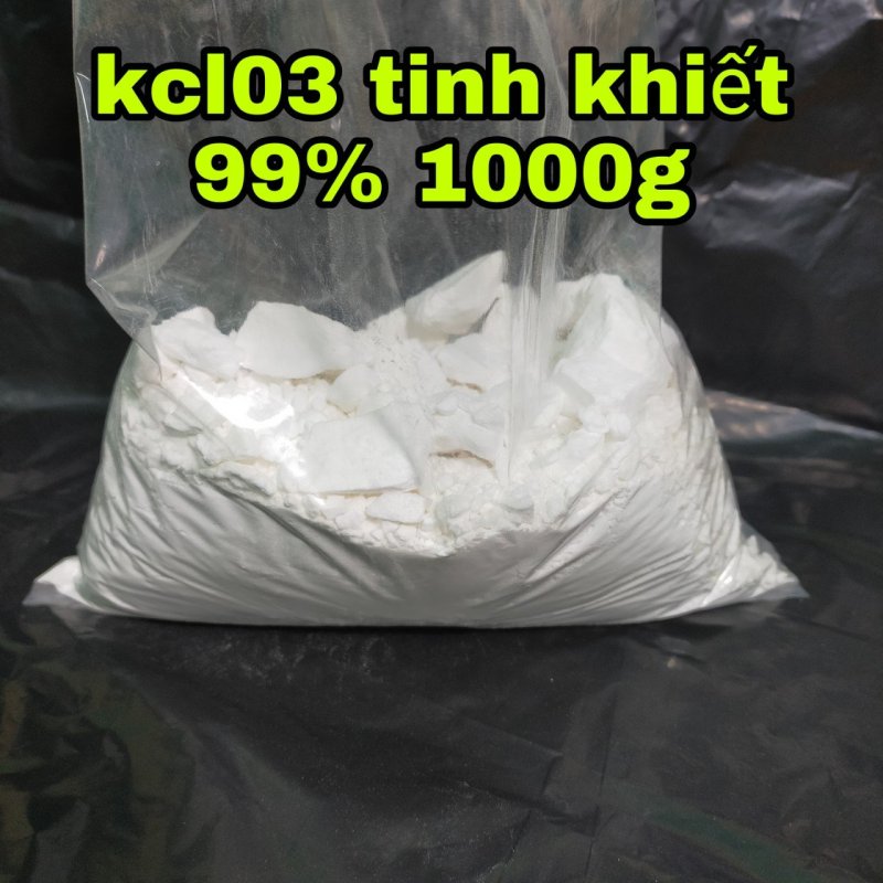 [ HÀNG CÓ SẴN ] Phân Bón KCLO 3 nguyên chất tinh khiết 99,9% hàng chuẩn , khối lượng 1kg