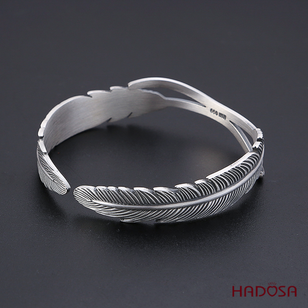 [HCMC] handmade feathers silver bracelet