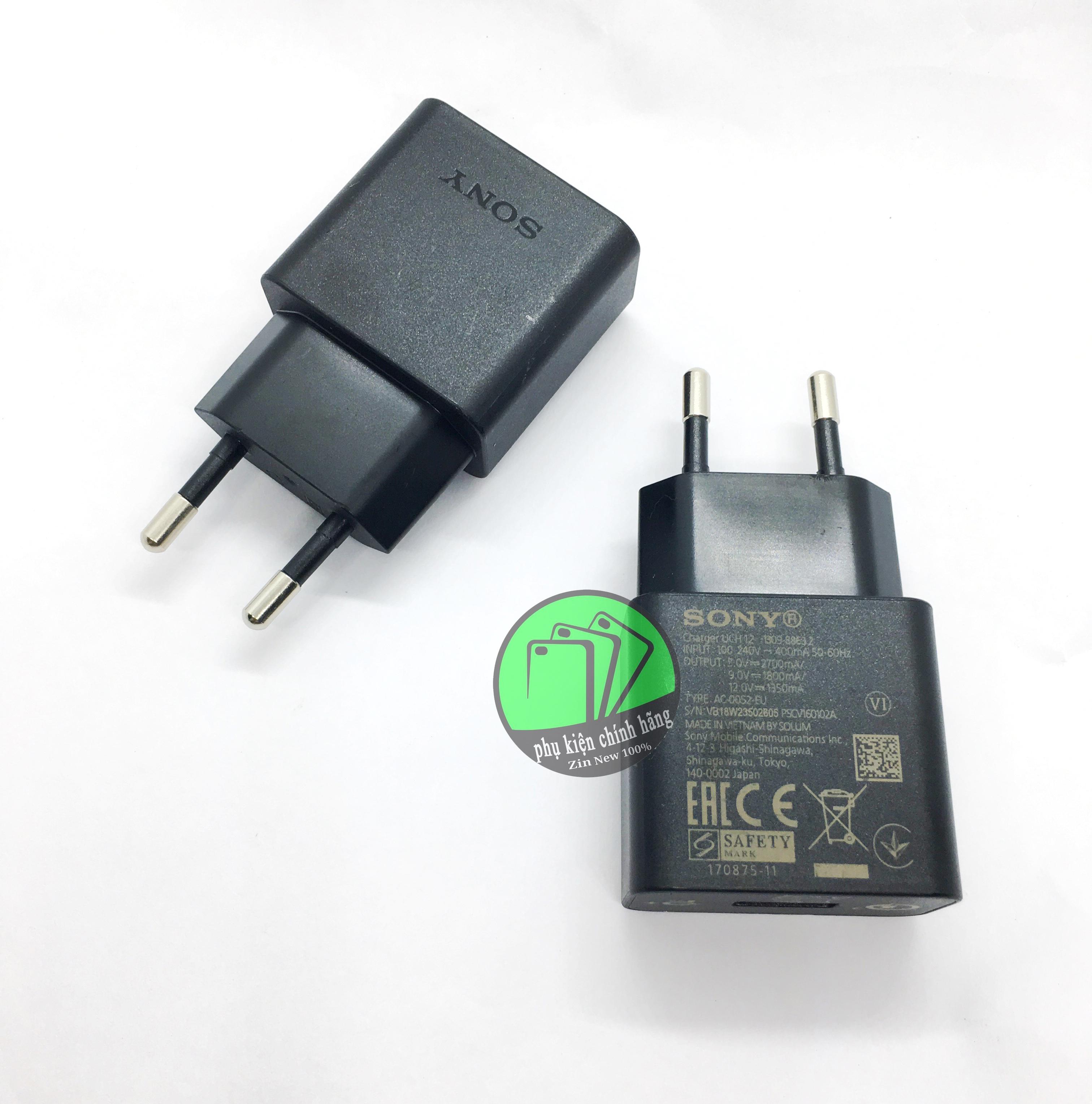 Bộ sạc nhanh 3.0 SONY UCH12 (Quick Charge 3.0), Type -C - BH 2 năm
