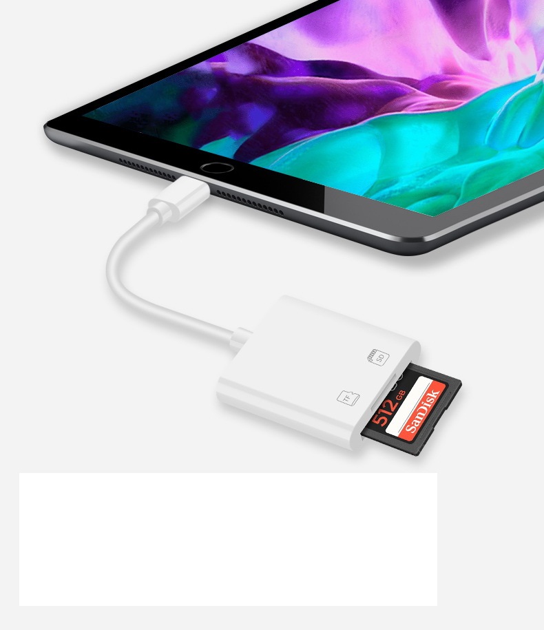 Đầu đọc thẻ nhớ SD/Micro SD có đầu cắm lightning cho iPhone/iPad