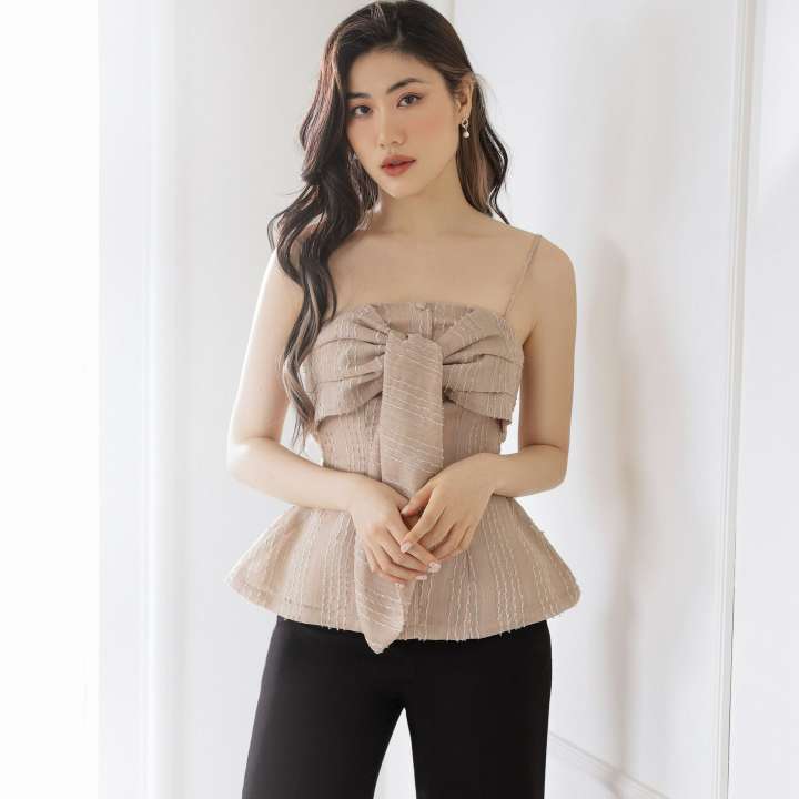 OLV – Áo Sandy Bowtie Top – OLV ,SKU : 1635058695_VNAMZ-7149762073 >>>🇻🇳 Top1Vietnam 🛒>>> lazada.vn 🇻🇳🇻🇳🇻🇳🛒🛍🛒