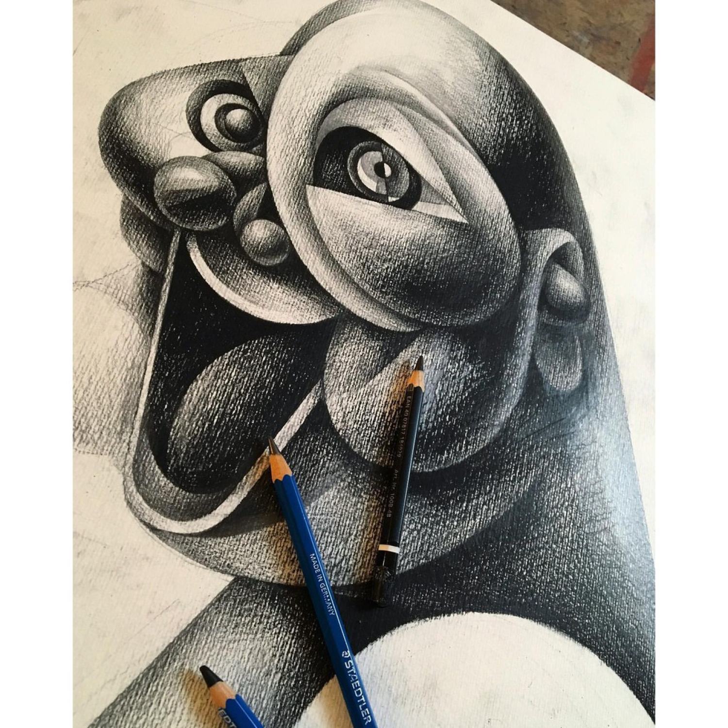 Bút chì đen Staedtler MARS LUMOGRAPH 100B BLACK thuần Carbon Graphite