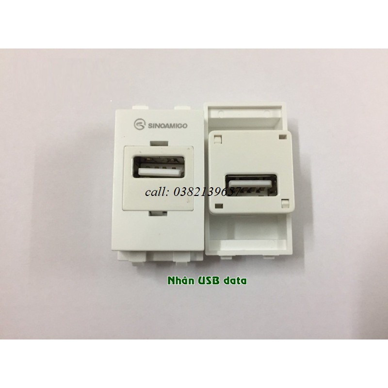 Ổ cắm USB dữ liệu data âm tường sino amigo