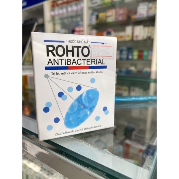 dung dịch rửa mắt rohto antibacterial 13ml Date mới