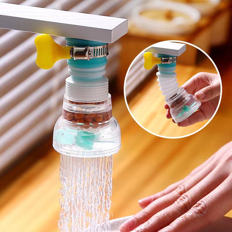 Water filter at the faucet