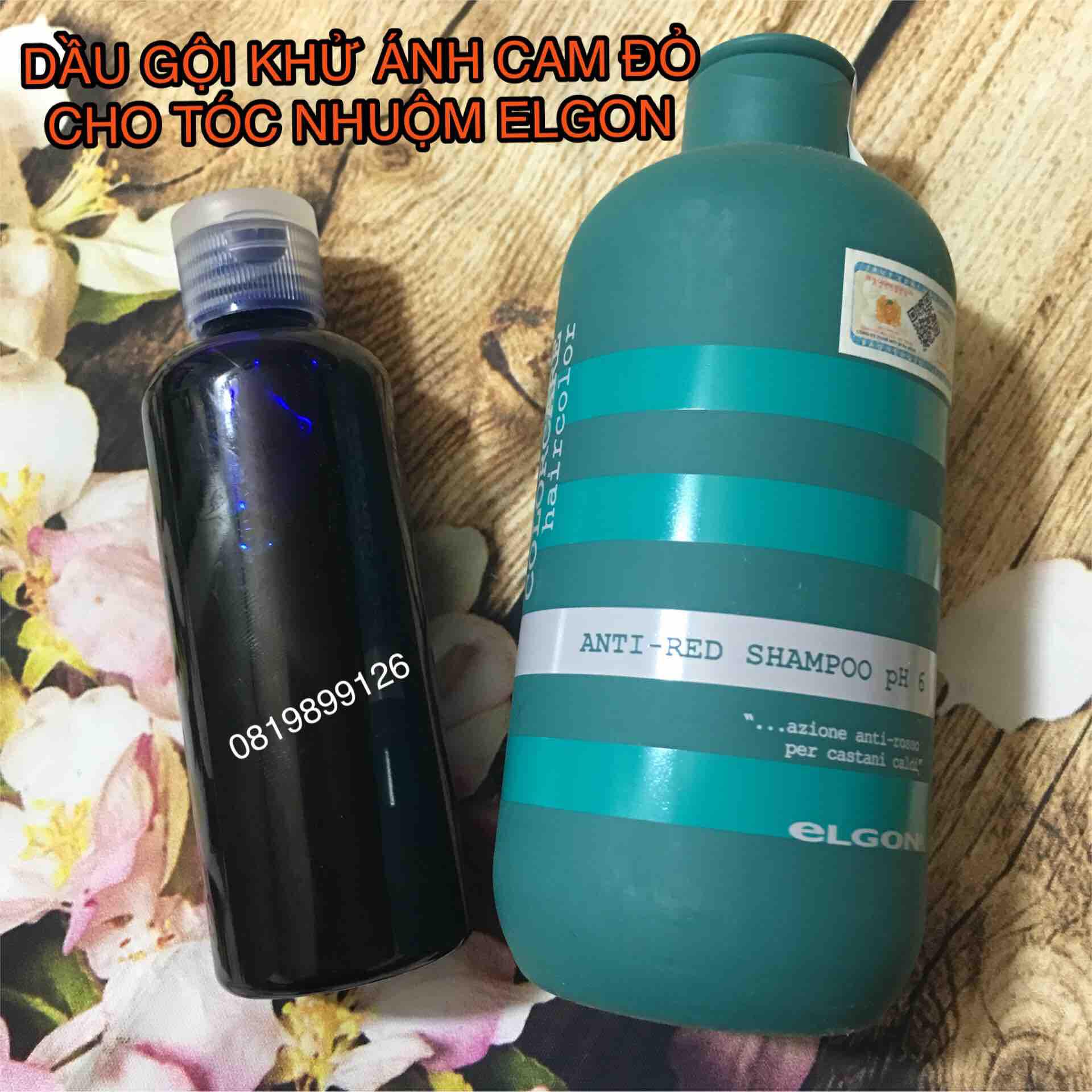 DẦU GỘI ELGON GREEN KHỬ ÁNH CAM VÀ TRIỆT PHÁ ÁNH ĐỎ ( chai chiết 120ml)