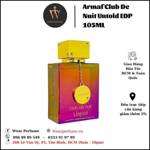 Nước Hoa Armaf Club De Nuit Untold EDP (Dupe MFK 540 EDP)