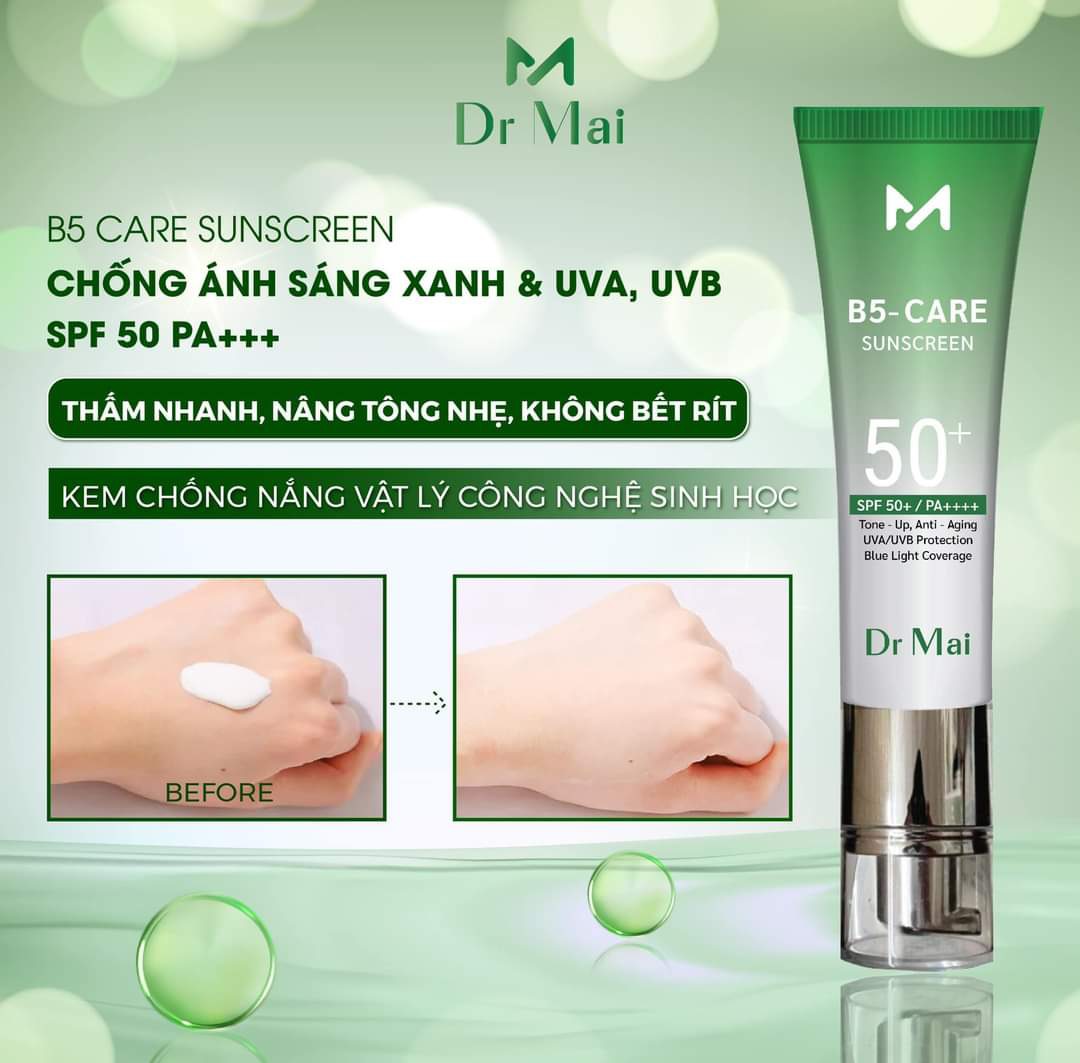 Kem chống nắng phổ rộng Dr Mai