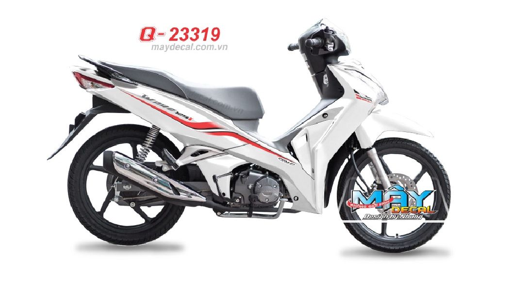 tem rời wave 125i xe trắng