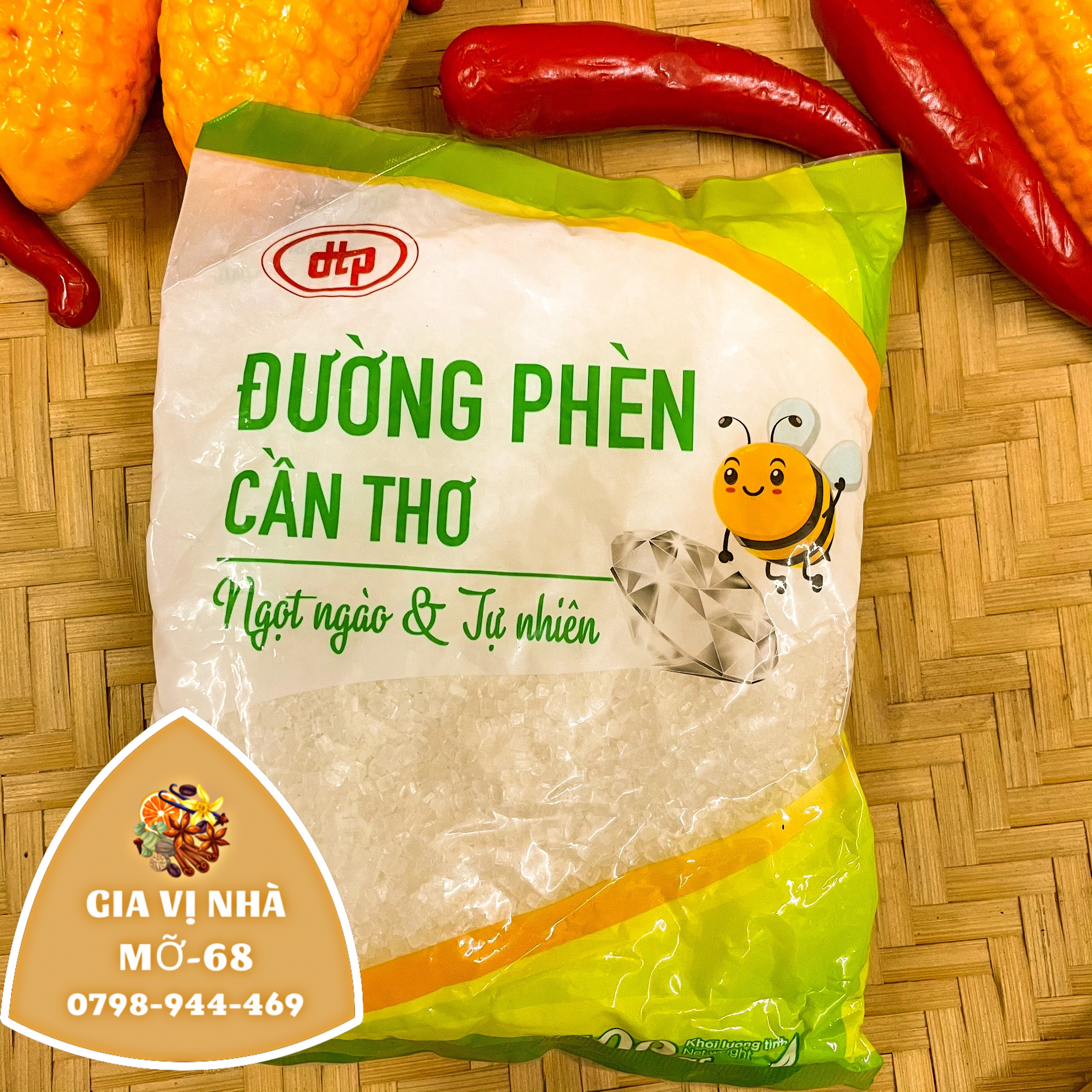 Đường phèn hạt cần thơ-gói-500gr